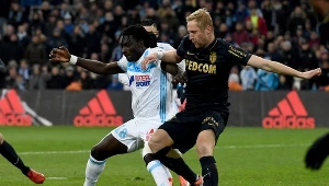 Kamil Glik (z prawej) w meczu z Olympique Marsylia