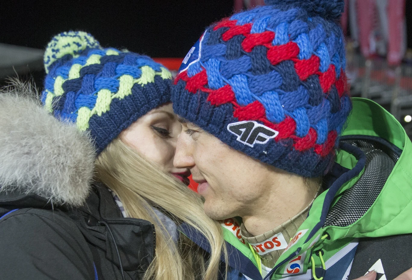 Kamil Stoch z żoną
