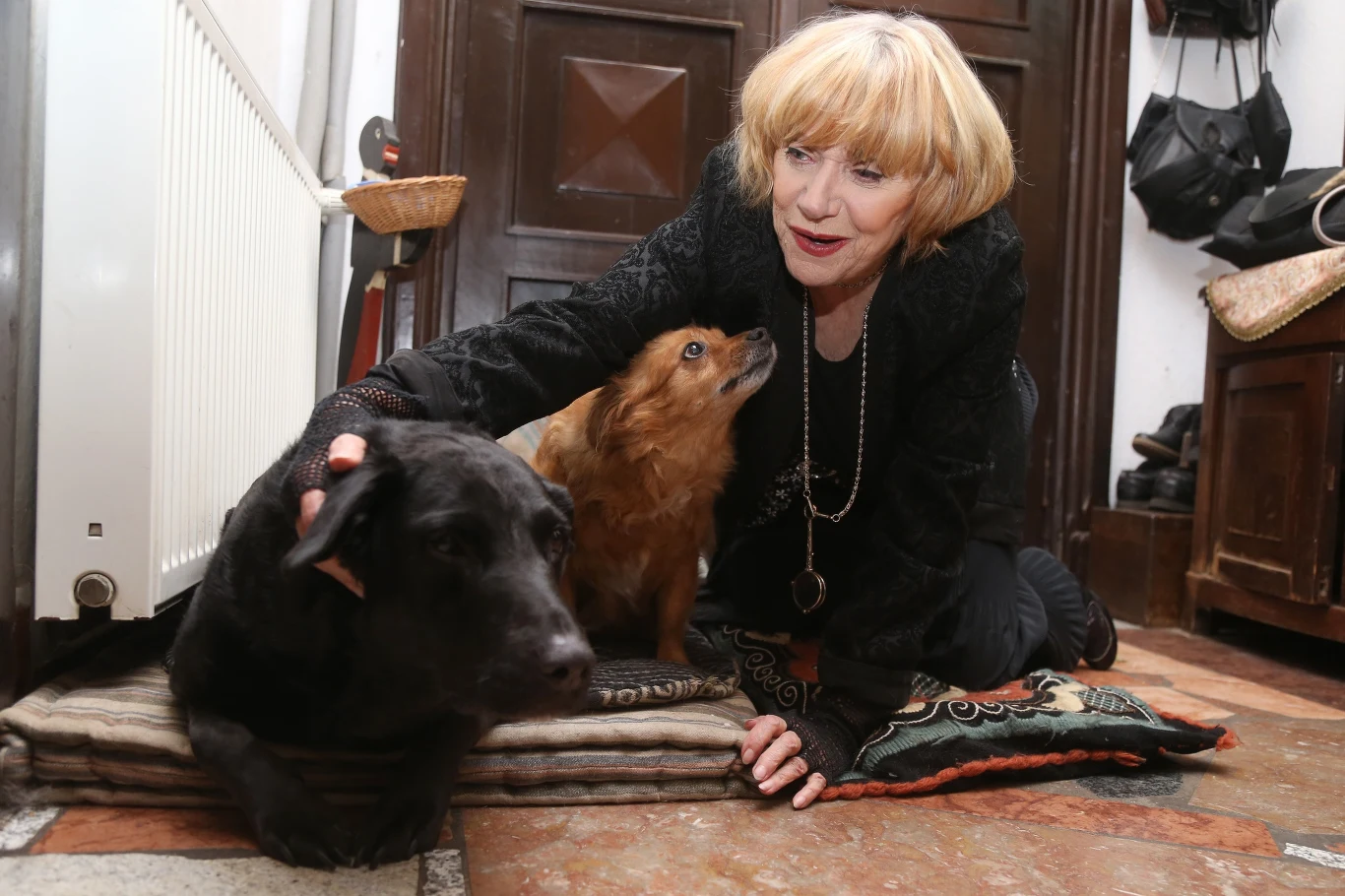 Krystyna Sienkiewicz w swoim domu Krystyna Sienkiewicz w swoim domu