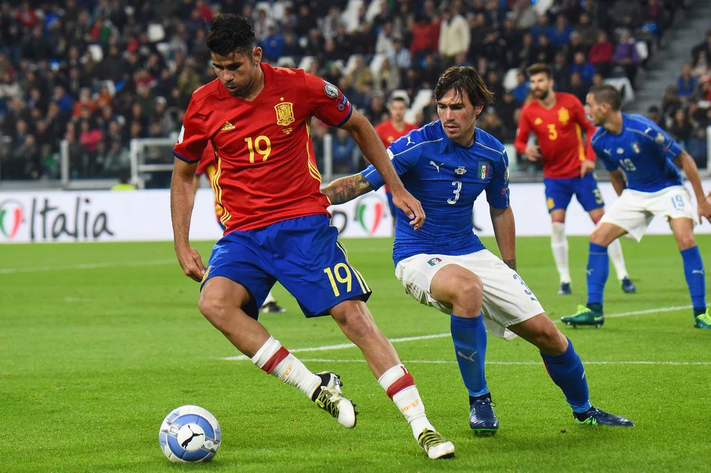 Diego Costa w barwach reprezentacji Hiszpanii Diego Costa w barwach reprezentacji Hiszpanii