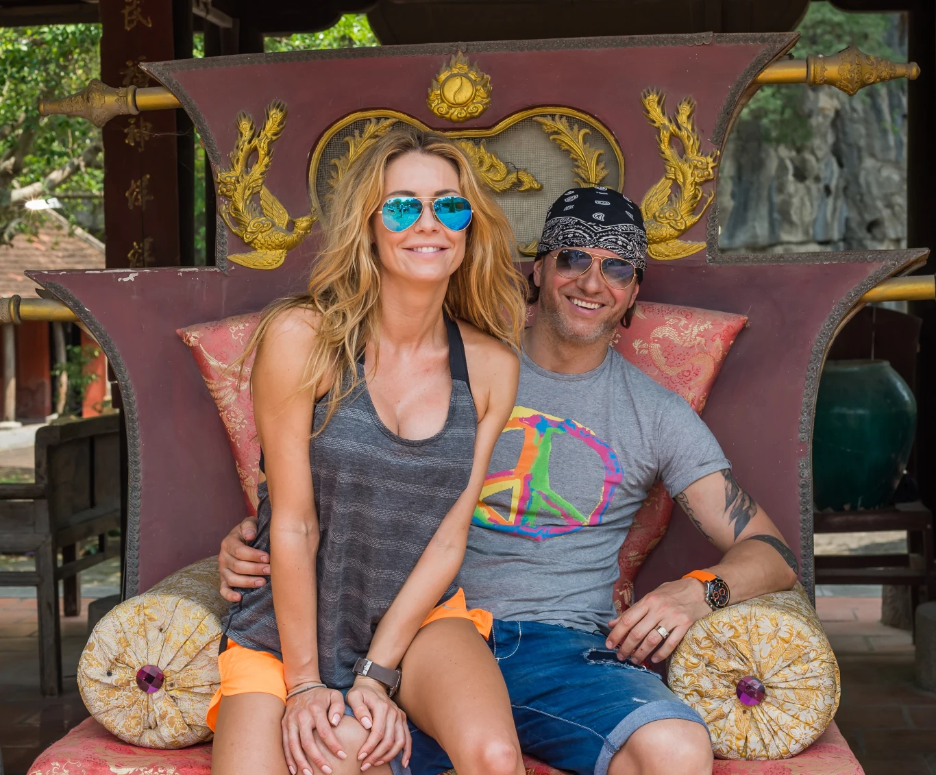 Małgorzata Kostrzewska-Bukaczewska-Rozenek-Majdan i Radosław Majdan w programie "Azja Express"