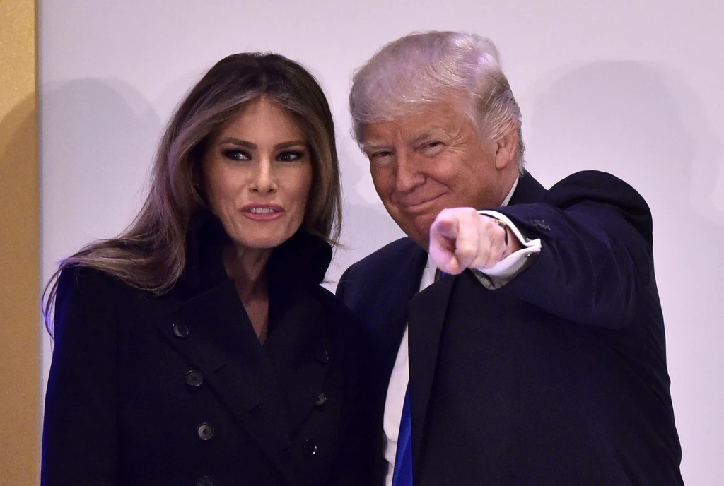 Donald Trump z żoną, Melanią