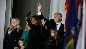 Donald Trump z rodziną na koncercie w Waszyngtonie