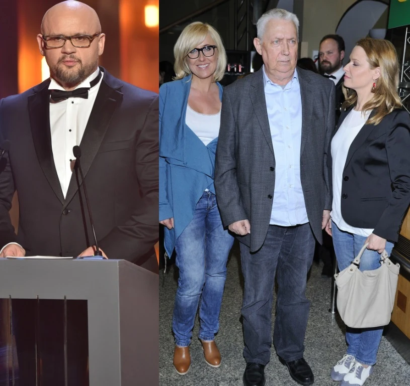 Jastrzębowski oraz Młynarski z córkami Jastrzębowski oraz Młynarski z córkami