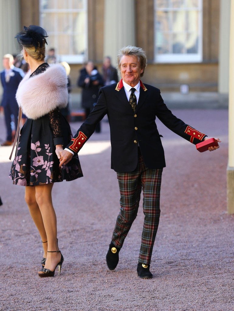 Sir Rod Stewart z żoną Penny Lancaster