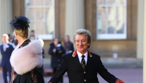 Sir Rod Stewart z żoną Penny Lancaster