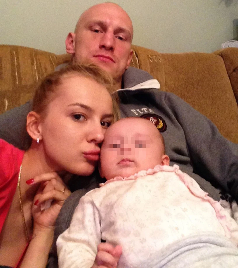 "Diablo" pozuje z kochanką Magdaleną Radomską i córką Zuzią