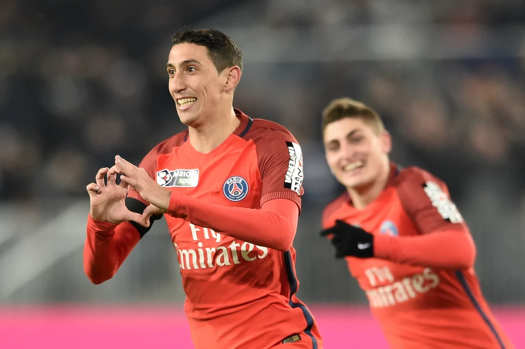 Angel Di Maria po golu na 1-0 Angel Di Maria po golu na 1-0