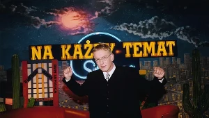 Mariusz Szczygieł na planie programu "Na każdy temat"