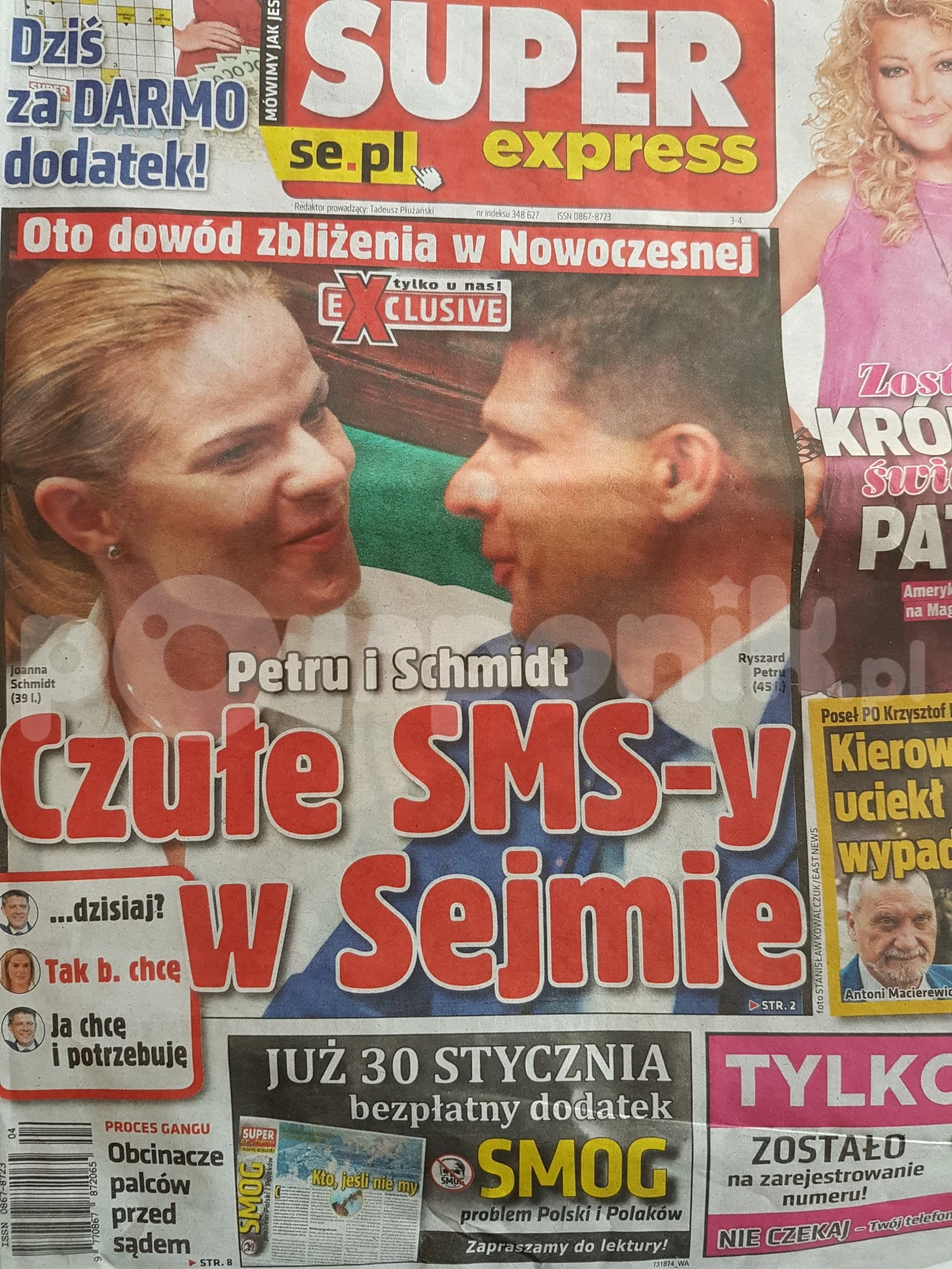 Okładka weekendowego wydania "Super Expressu" Okładka weekendowego wydania "Super Expressu"