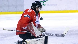 Bramkarz Comarch Cracovii Robert Kowalówka 