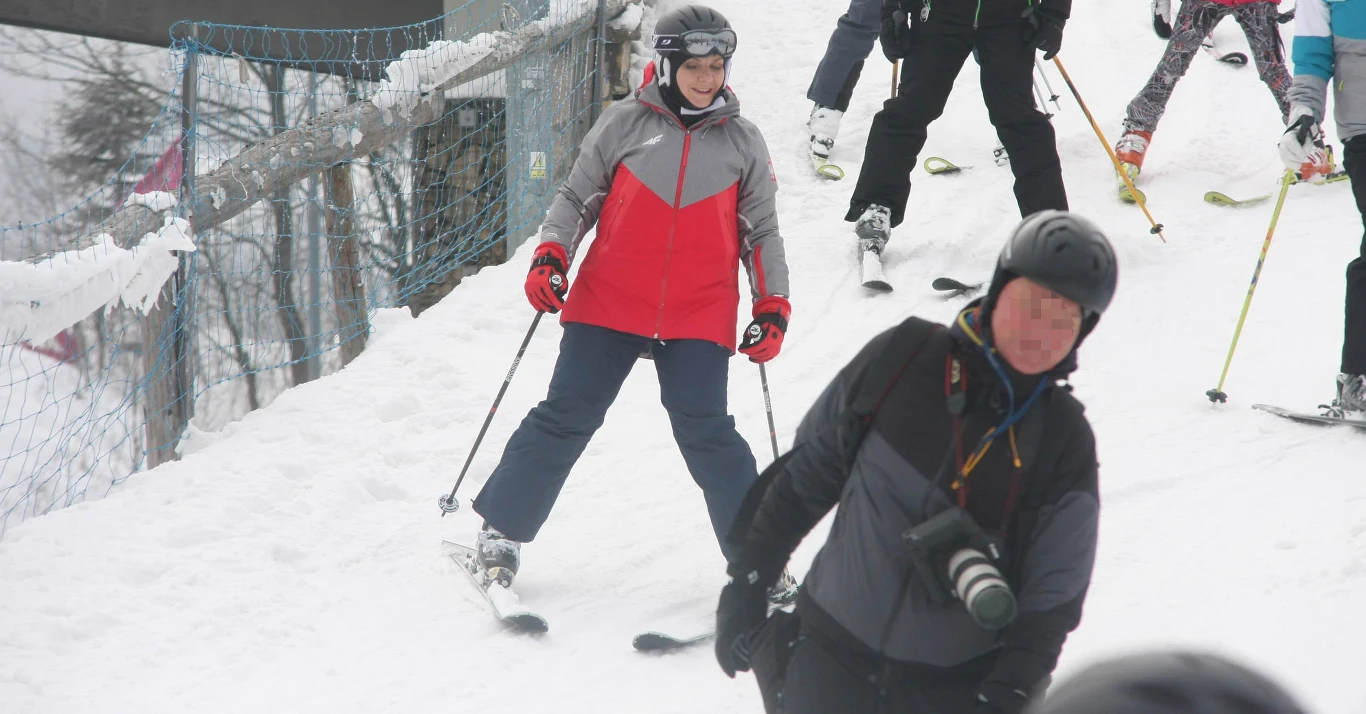 Premier Beata Szydlo na przemyskim stoku narciarskim Premier Beata Szydlo na przemyskim stoku narciarskim