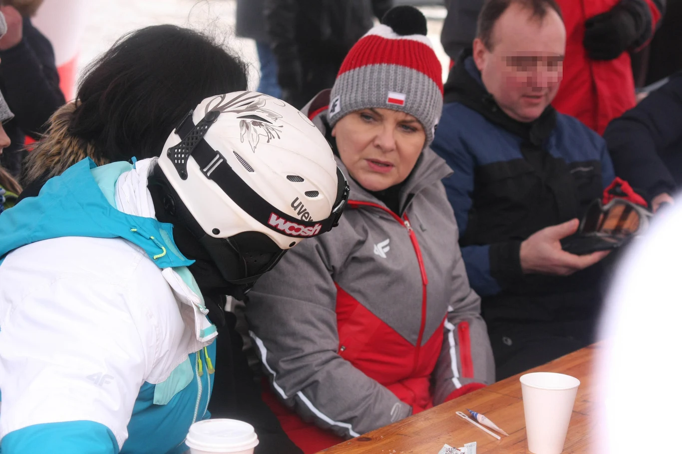Premier Beata Szydło na przemyskim stoku narciarskim Premier Beata Szydło na przemyskim stoku narciarskim