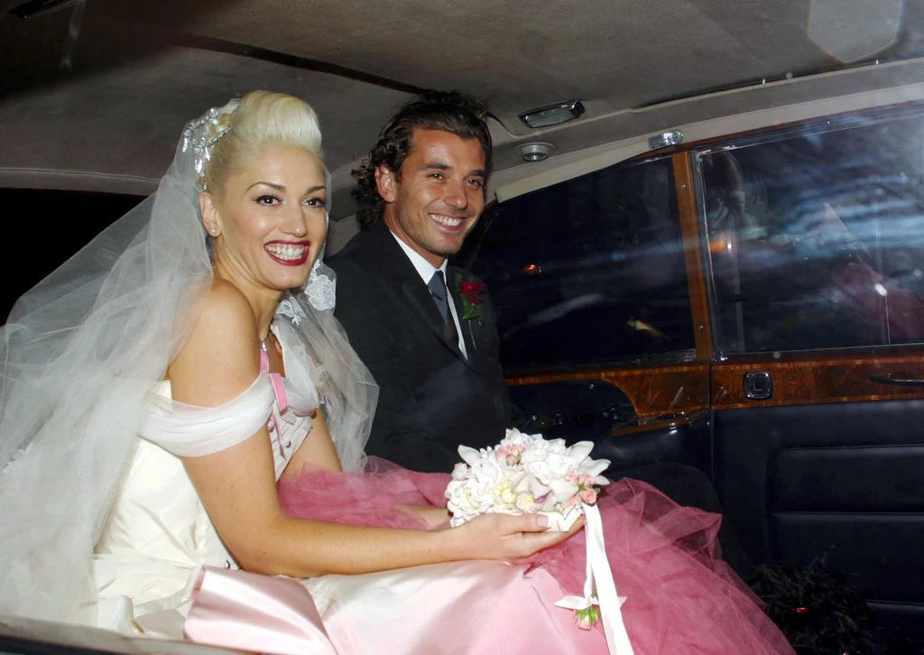 Gwen Stefani z mężem w 2002 roku