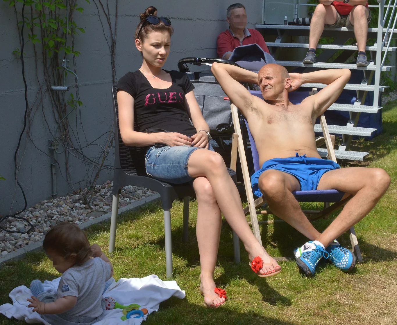 Robert Rozmus z partnerką Anną i córką Tosią Robert Rozmus z partnerką Anną i córką Tosią