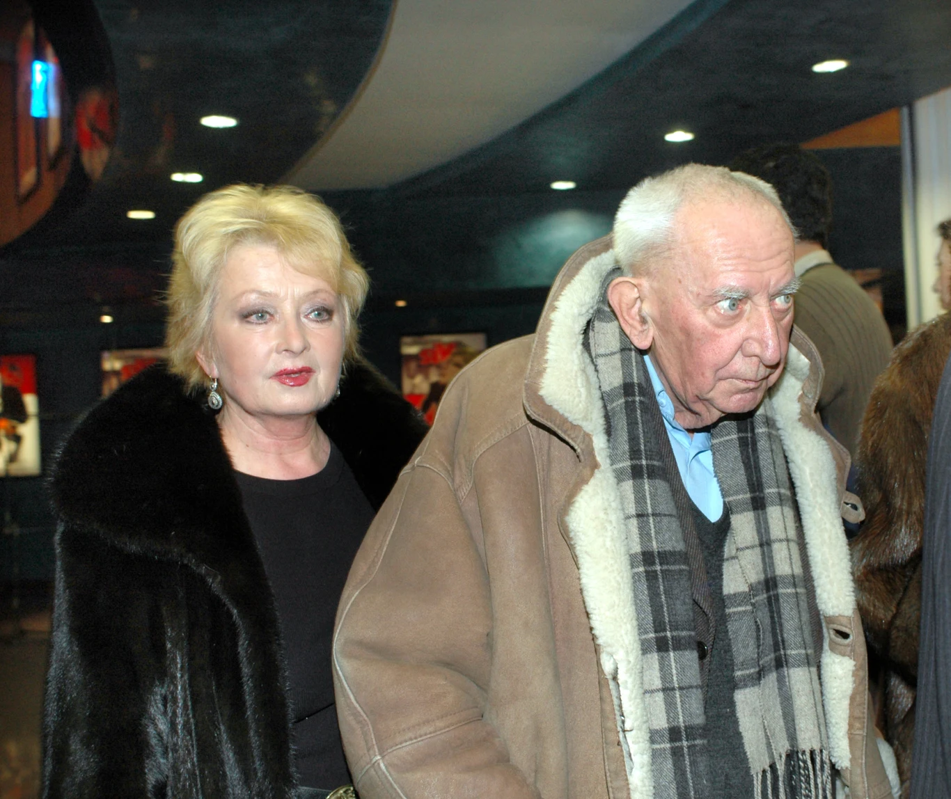 Magdalena Zawadzka i Gustaw Holoubek