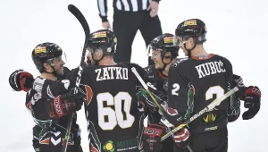 Radość hokeistów GKS-u Tychy