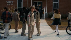 Kadr z drugiego sezonu "Stranger Things".