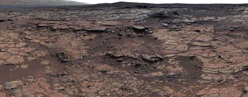 Skały z rejonu badań, prowadzonych przez Curiosity Skały z rejonu badań, prowadzonych przez Curiosity