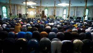 Muzułmanie z meczecie w Brukseli