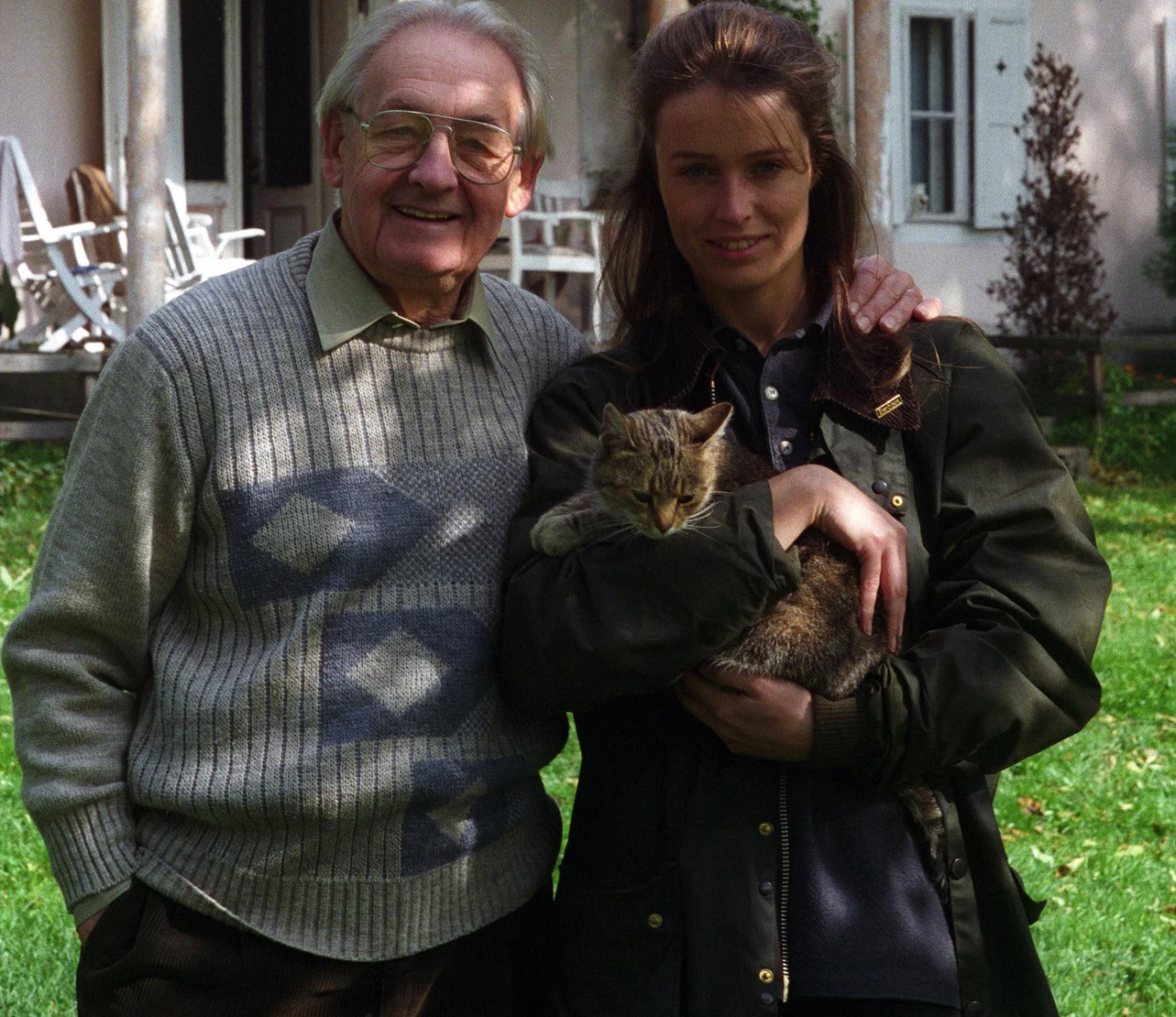 Andrzej Wajda z córką Karoliną Andrzej Wajda z córką Karoliną