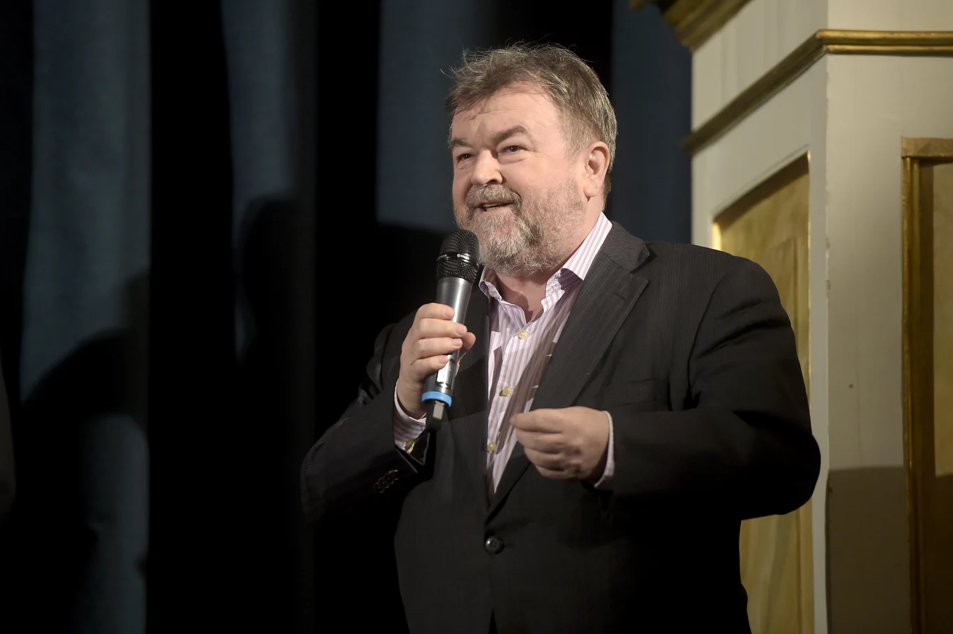 Edward Miszczak, dyrektor programowy TVN, na premierze serialu "Belle Epoque"