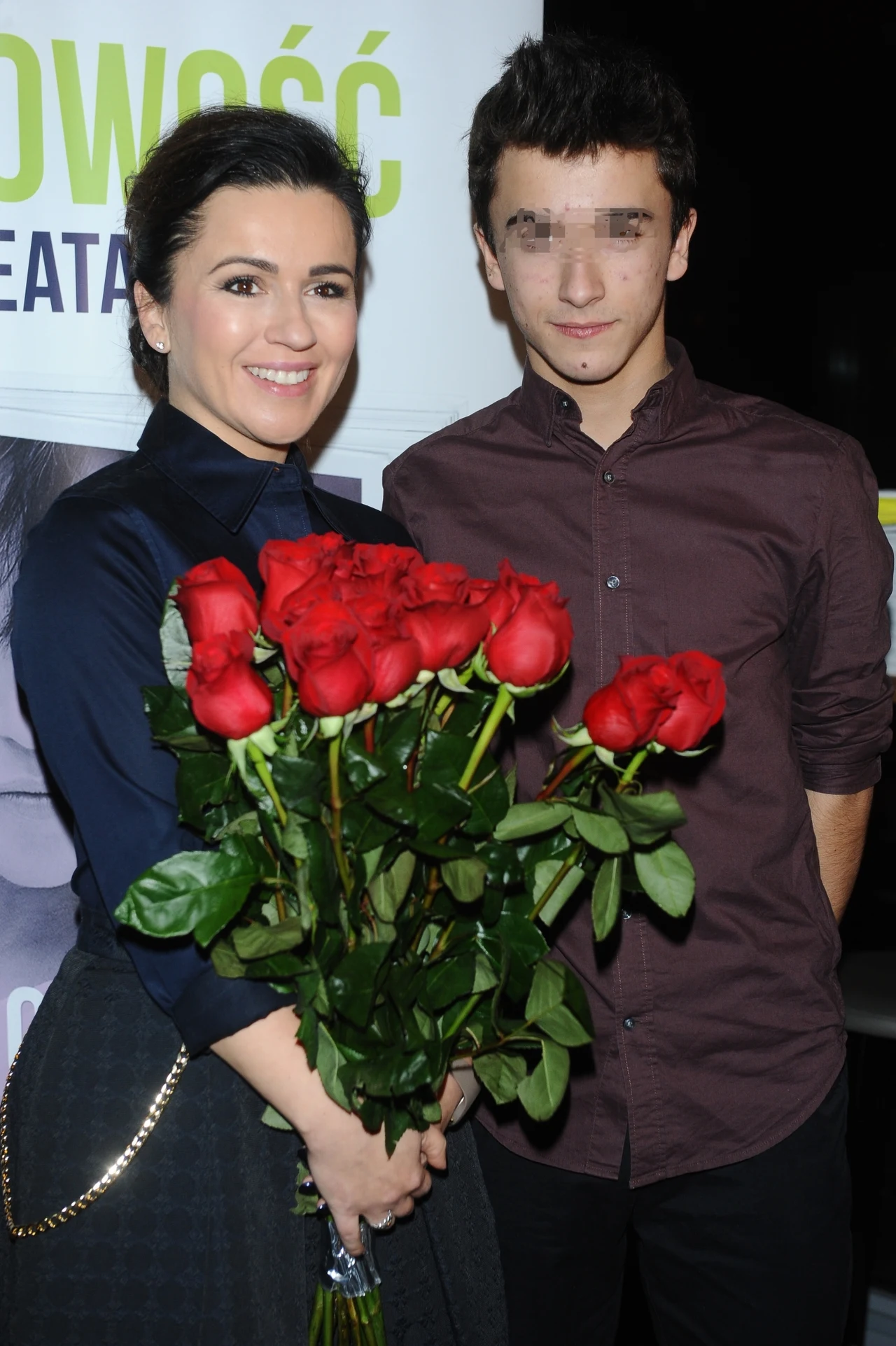 Beata Tadla z synem Beata Tadla z synem