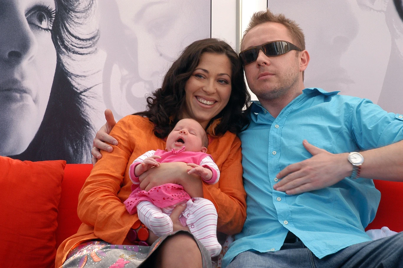 Kukulska z mężem i córeczką Anią Kukulska z mężem i córeczką Anią