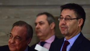 Prezydenci Realu i Barcelony, Florentino Perez i Josep Maria Bartomeu. Być może już wkrótce zasiądą przy jednym stole, aby debatować nad pomysłem gry w Superlidze