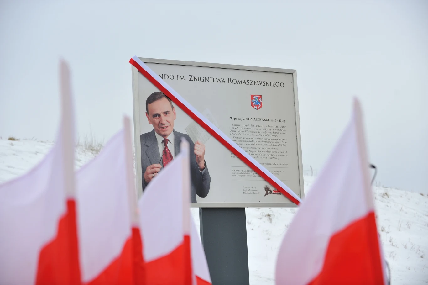 Uroczyste otwarcie ronda im. Zbigniewa Romaszewskiego