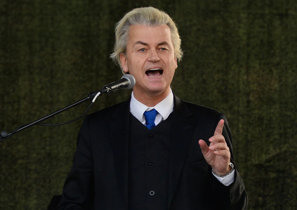 Geert Wilders z holenderskiej Partii Wolności straszył rodaków Polakami Geert Wilders z holenderskiej Partii Wolności straszył rodaków Polakami
