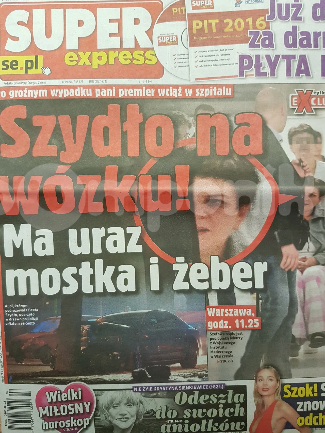"Super Express" publikuje zdjęcie Beaty Szydło na wózku. Powinni byli to zrobić? Czy przekroczyli granicę? "Super Express" publikuje zdjęcie Beaty Szydło na wózku. Powinni byli to zrobić? Czy przekroczyli granicę?