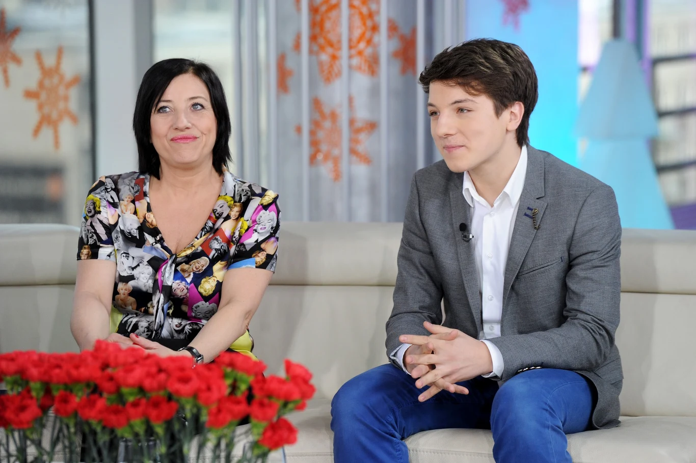 Hanna Śleszyńska z synem Kubą Gąsowskim