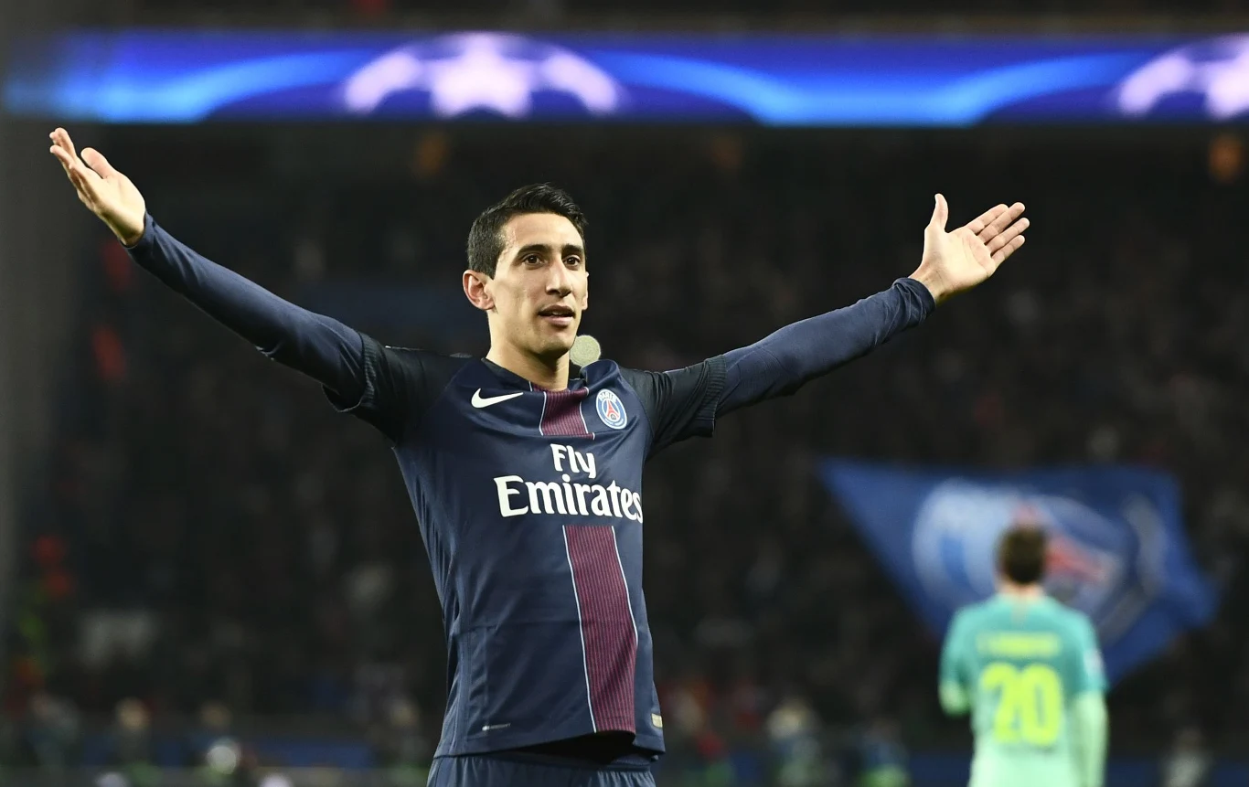 Angel Di Maria cieszący się z gola