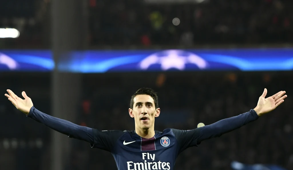 Angel Di Maria po strzeleniu gola Angel Di Maria po strzeleniu gola