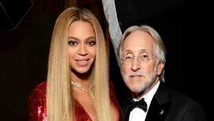 Beyonce i Neil Portnow podczas Grammy 2017