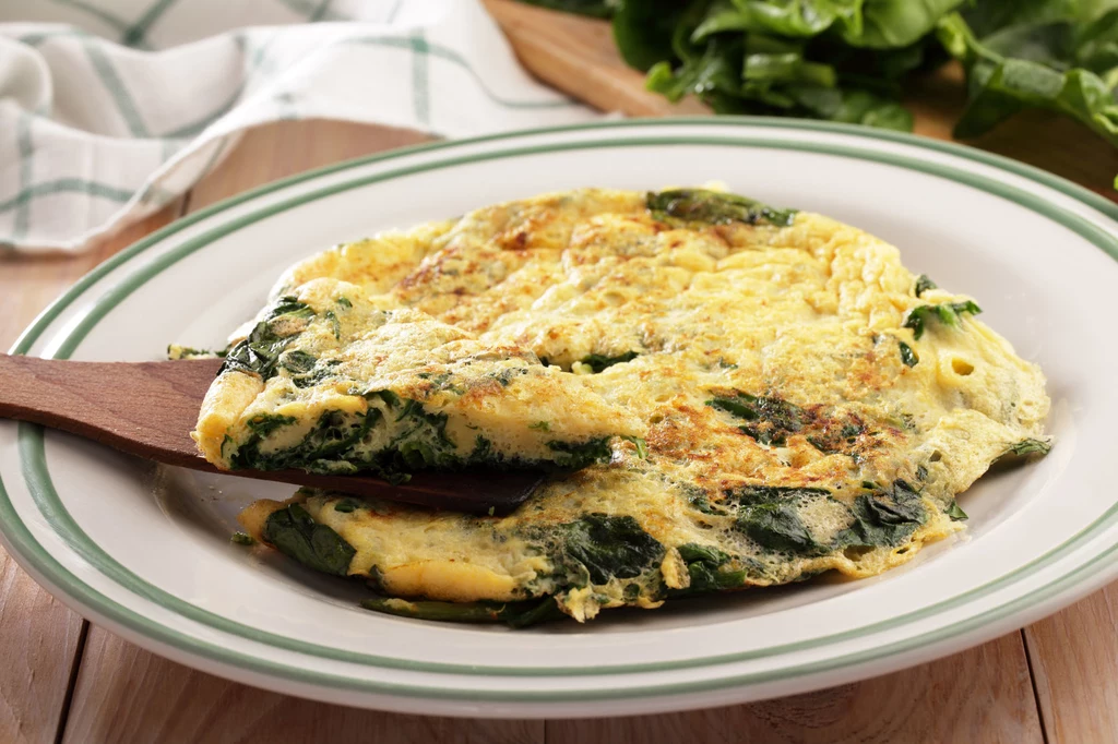 Omlet ze szpinakiem Omlet ze szpinakiem