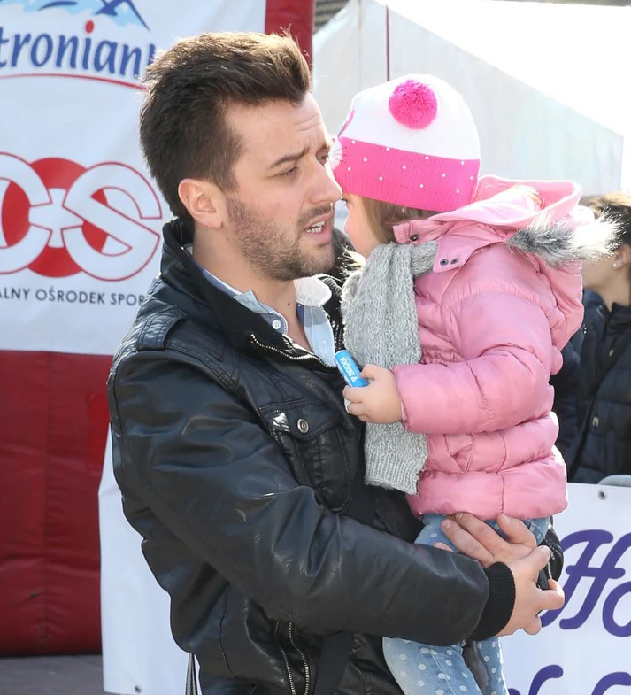 Rafał Szatan z córką Rafał Szatan z córką