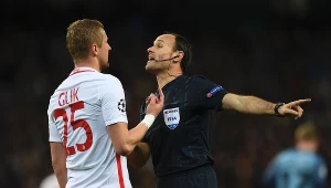 Kamil Glik w meczu z Man City
