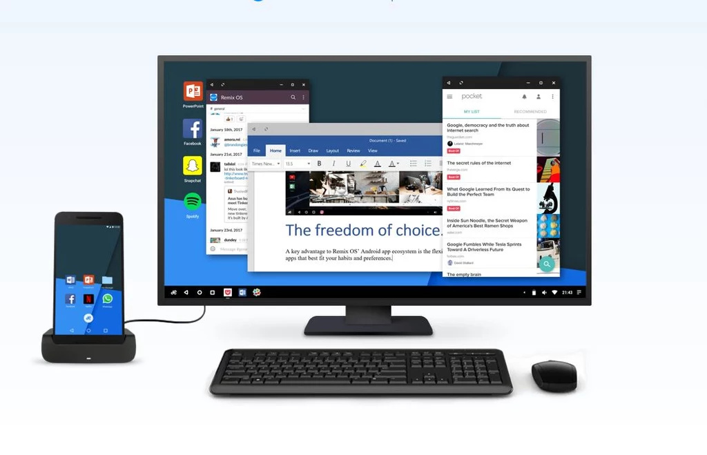 Remix Singularity to funkcja podobna do Continuum od Microsoftu Remix Singularity to funkcja podobna do Continuum od Microsoftu