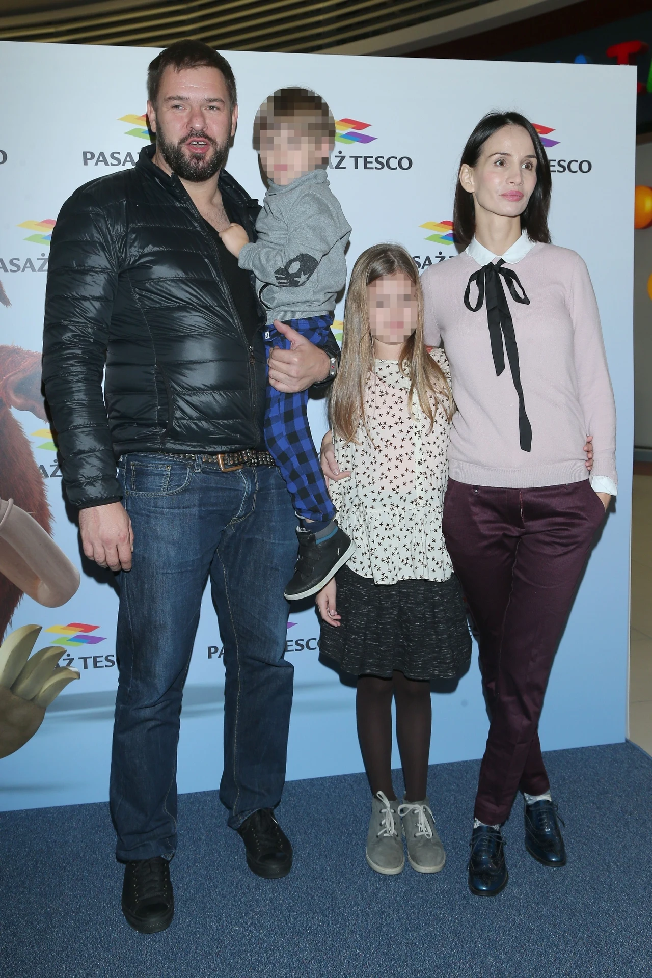 Karolak i Kołakowska z dziećmi Karolak i Kołakowska z dziećmi