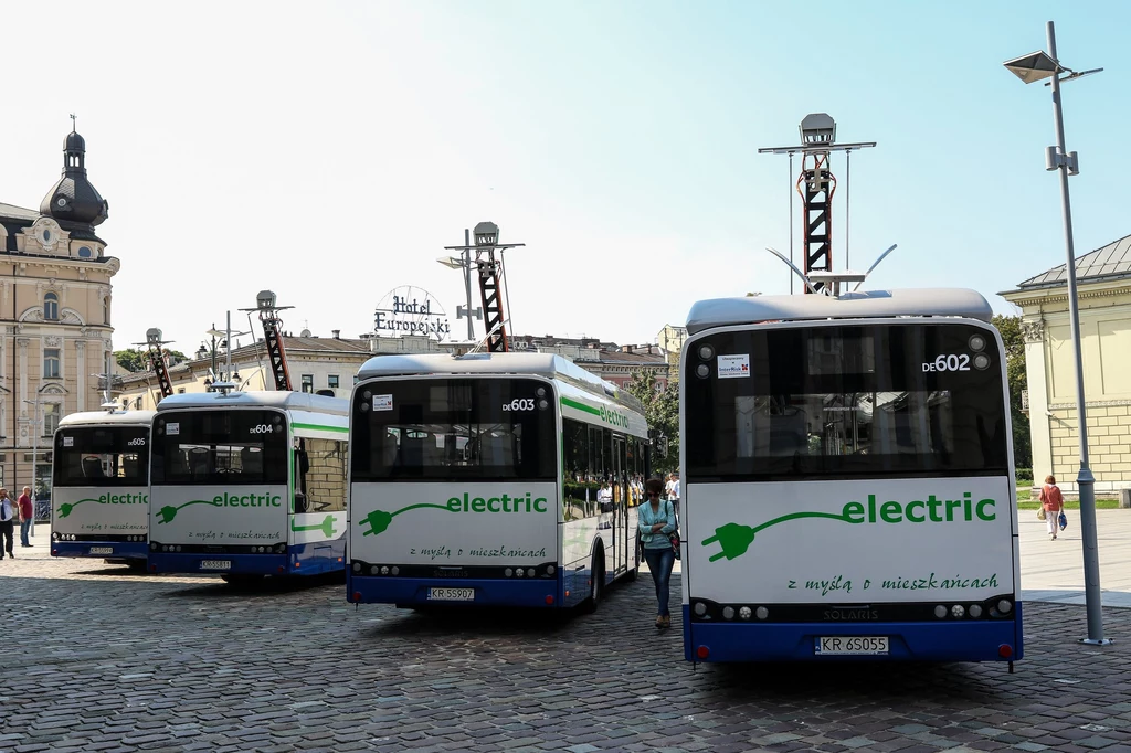 Elektryczne autobusy ma już między innymi Kraków