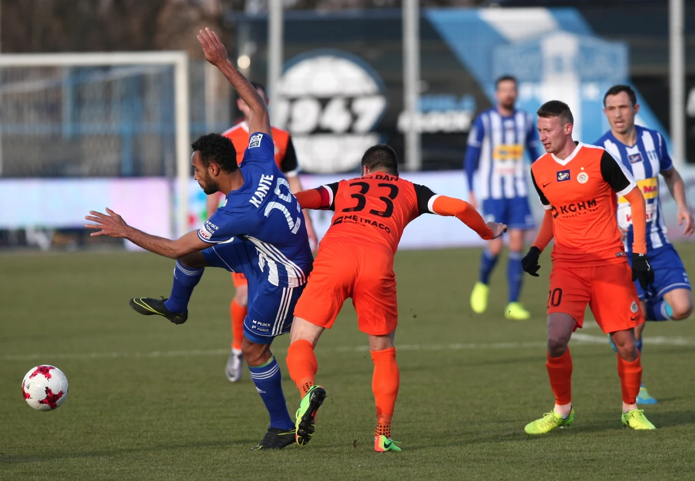 Wisła Płock - Zagłębie Lubin 2-1 w meczu 23. kolejki Ekstraklasy