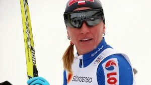 Justyna Kowalczyk na trasie w Lahti