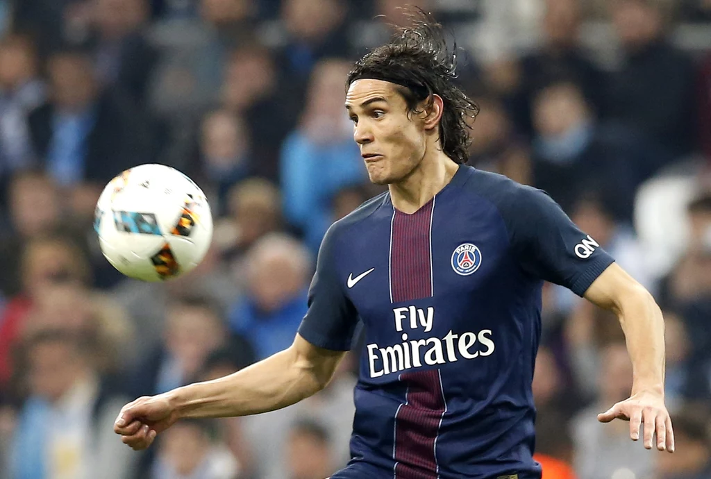 Edison Cavani w meczu z Marsylią zdobył bramkę Edison Cavani w meczu z Marsylią zdobył bramkę