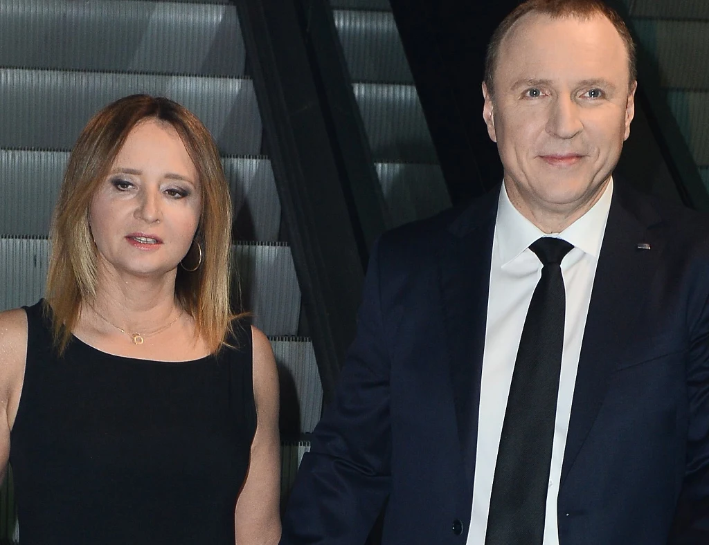 Jacek Kurski z ukochaną, Joanną Klimek