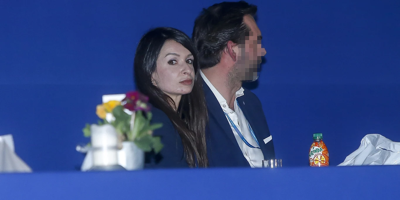 Marta Kaczyńska z mężczyzną na Cavaliadzie Marta Kaczyńska z mężczyzną na Cavaliadzie