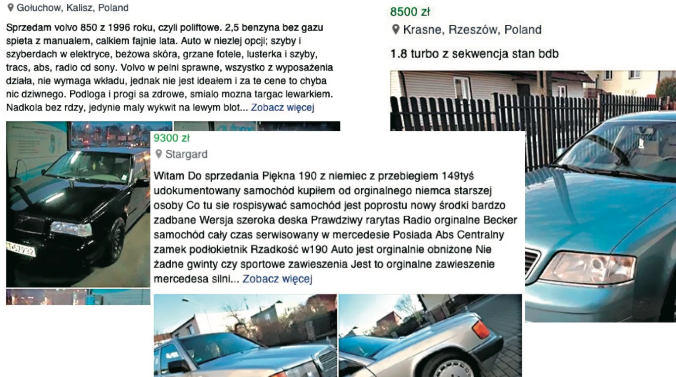 Najszybciej sprzedają się samochody popularnych marek wystawiane przez faktycznych właścicieli. 