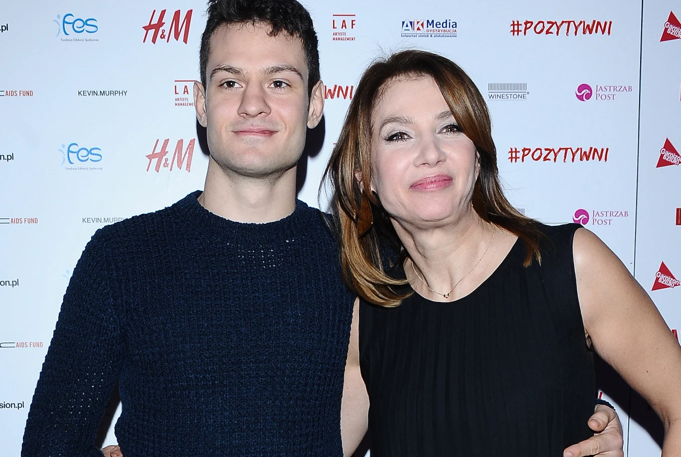 Grażyna Wolszczak z synem Grażyna Wolszczak z synem