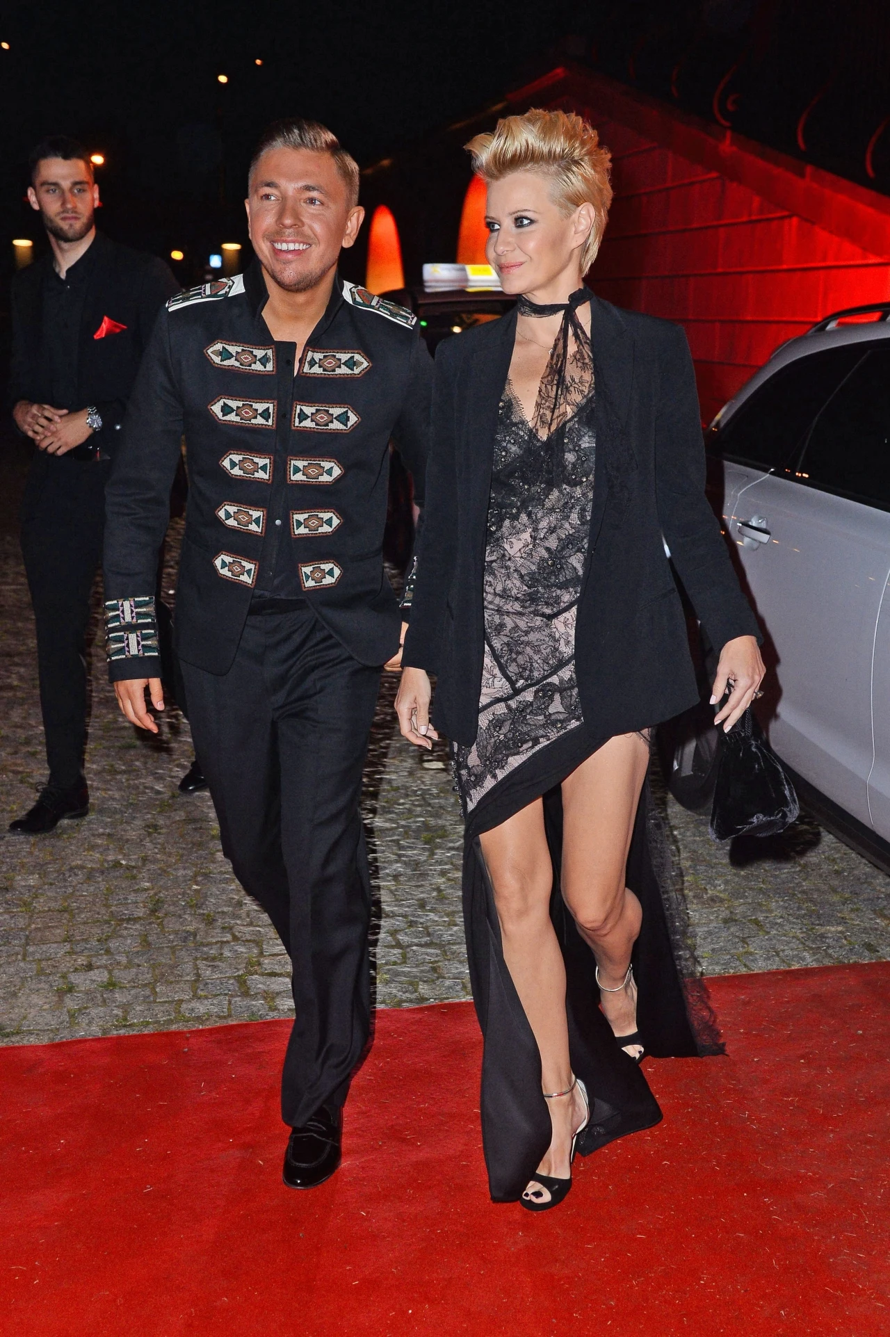 Małgorzata Kożuchowska, na zdj. z Łukaszem Jemiołem Małgorzata Kożuchowska, na zdj. z Łukaszem Jemiołem